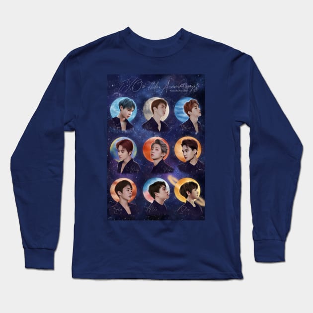 EXO's 7th Anniversary Long Sleeve T-Shirt by PanicInParadise